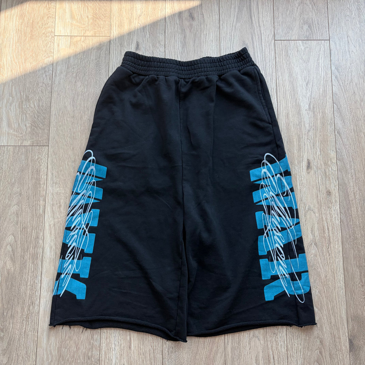 Blue “War” 3/4 Shorts